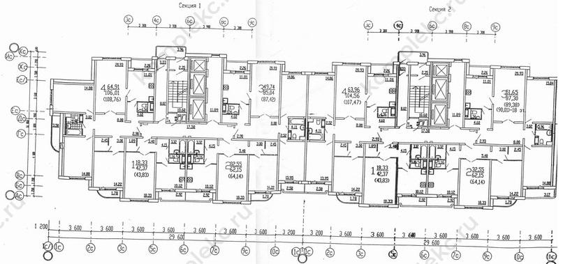 План этажа серии П3М